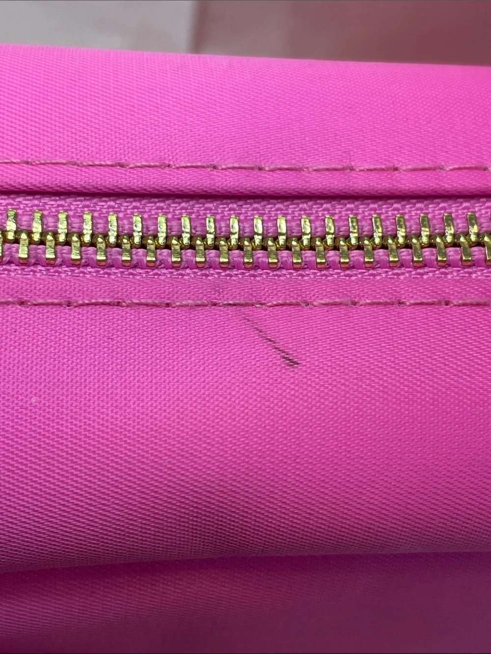 Bright Pink Smiley Cosmetic Pouch - NWT